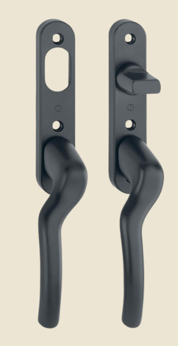 Hoppe Tokyo läpipainike reikäkilvellä, musta